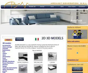 2D3Dmodels.com(ArchiBit Generation s.r.l) Screenshot