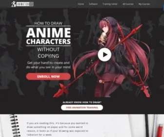 2Danimation101.com(How to Draw Anime) Screenshot