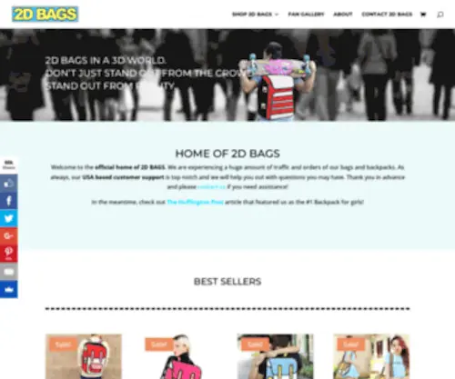 2Dbags.co(Home of 2D Bags) Screenshot