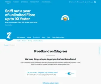 2Degreesbroadband.co.nz(Best Broadband Plans) Screenshot