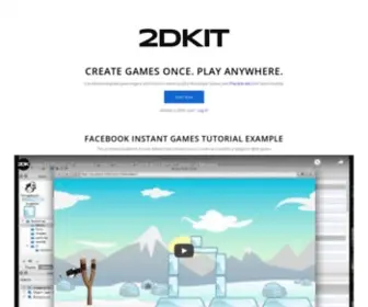 2Dkit.com(Playable Ads HTML5 Game Engine and Visual Tools for Interactive Video Ads and Instant Games) Screenshot