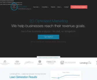 2Dwebsite.com(2D Optimized Marketing) Screenshot