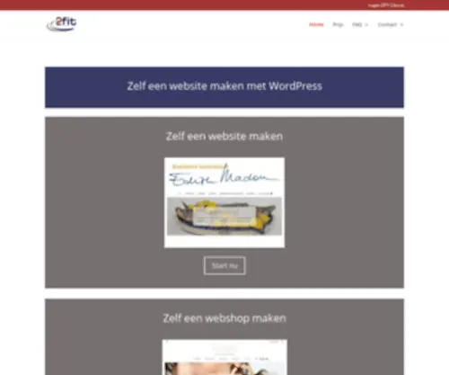 2Fit.nl(Zelf een website bouwen) Screenshot