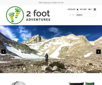 2Footadventures.com(2 Foot Adventures Ultralight Backpacking Mobile Gear Shop) Screenshot