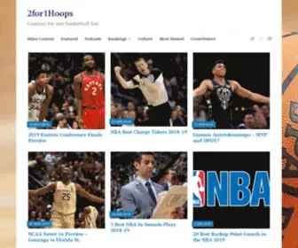 2For1Hoops.com(Content for any basketball fan) Screenshot