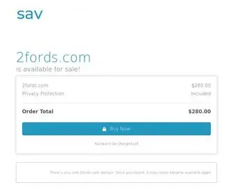 2Fords.com(The premium domain name) Screenshot