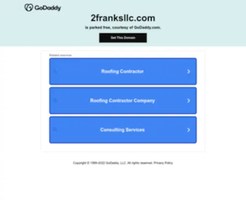 2Franksllc.com(2 Franks Junk Removal) Screenshot
