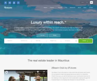 2Futures.mu(The #1 real estate & property developer in Mauritius) Screenshot