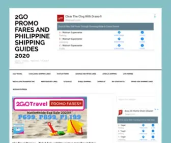 2Gopromo.com(Shipping Guides Travel Schedules) Screenshot