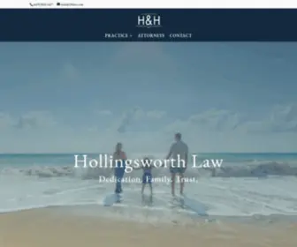 2Hlaw.com(Hollingsworth & Hollingsworth Legal Services San Diego) Screenshot