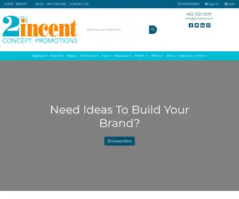 2Incent.com(2incent Concept Promotions) Screenshot