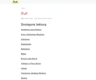 2L.pl(Streszczenia lektur) Screenshot