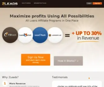 2Leads.com(Реализация перформанс) Screenshot