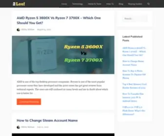 2Leef.com(Top Rated Product Reviews & Guides) Screenshot