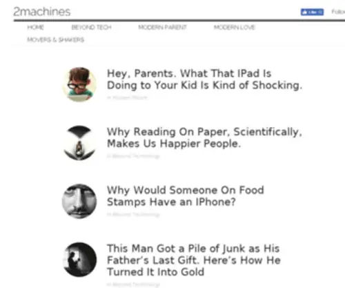 2Machines.com(Why technology matters) Screenshot