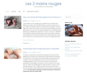 2Mainsrouges.fr(Les 2 mains rouges) Screenshot