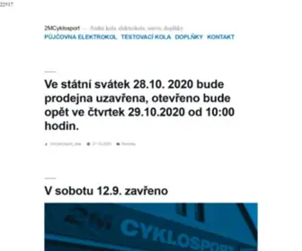 2MCYklosport.cz(2M CYKLOSPORT) Screenshot