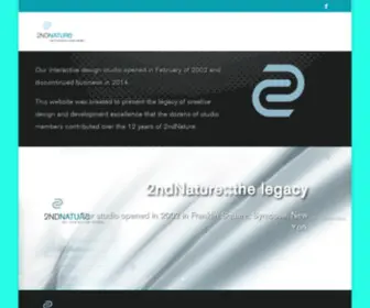 2Ndnaturestudio.com(An Interactive Design Studio) Screenshot