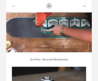 2NDshot.ca(2ND SHOT RECYCLED SKATEBOARDS MADE IN CANADA) Screenshot