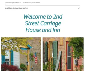 2NDStreetcarriagehouse.com(2nd Street Carriage House) Screenshot