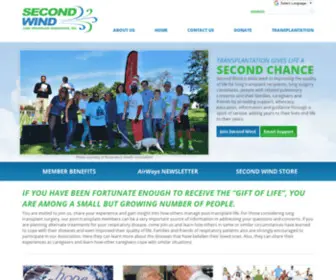 2Ndwind.org(Second Wind Lung Transplant Association) Screenshot