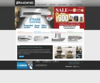 2Pacific.com(Pacific range hoods deliver best) Screenshot