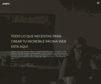 2Pagina.com(Todo lo que necesitas para crear tu increíble página web está aquí) Screenshot