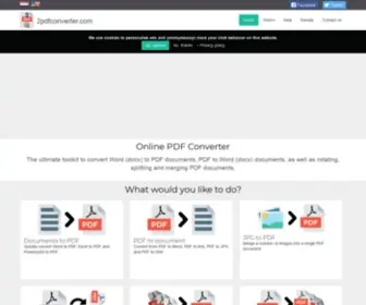 2PDfconverter.com(Free Online Docx to PDF Converter) Screenshot