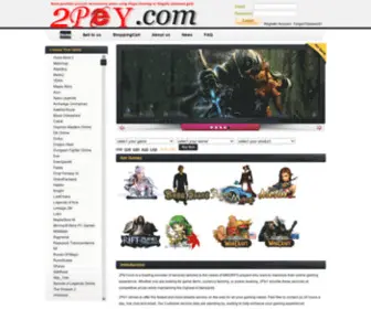 2Pey.com(Best Site with MMORPG Virtual Game Gold Offer) Screenshot