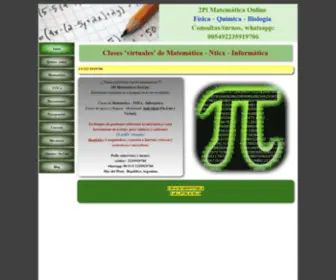 2PI.com.ar(Clases de matematica 2PI) Screenshot