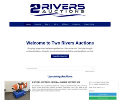 2Riversauctions.com(Two Rivers Auctions) Screenshot