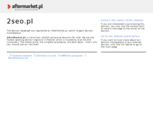 2Seo.pl(Profesjonalny marketing internetowy dla Twojej firmy) Screenshot