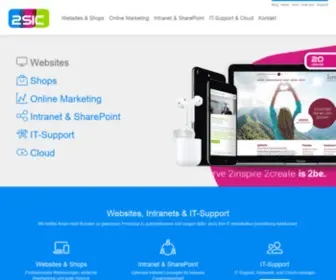 2Sic.ch(Websites, Online-Shops, Intranet, SharePoint, IT-Support) Screenshot