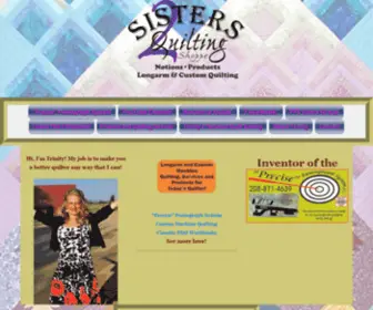 2Sistersquilting.com(2 Sisters Quilting Shoppe longarm machine quilting) Screenshot