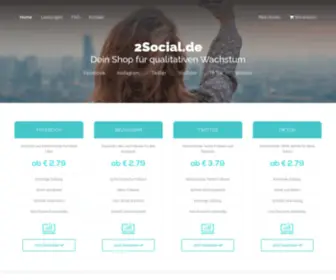 2Social.de(Wir machen dich zum Social) Screenshot
