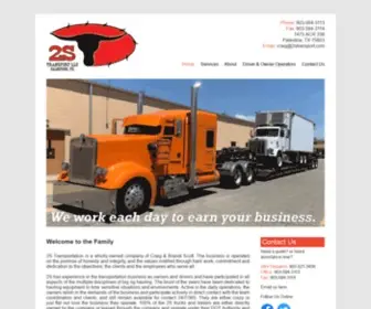 2Stransport.com(2S Transport Texas) Screenshot