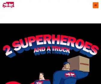 2Superheroesandatruck.com(Moving Company In Houston Texas) Screenshot