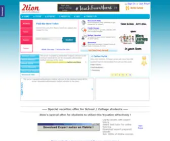 2Tion.org(Online tutoring) Screenshot