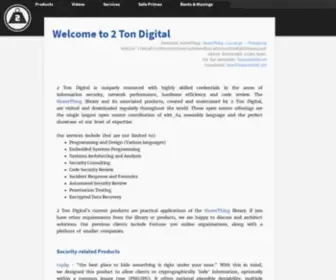 2Ton.com.au(2 Ton Digital) Screenshot