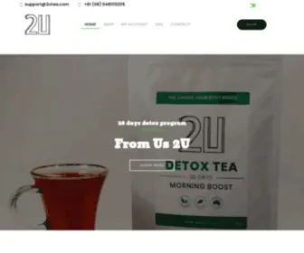 2Utea.com(Natural and healthy selection of teas) Screenshot