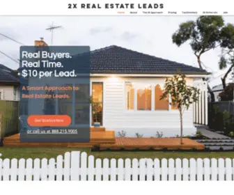 2Xrealestateleads.com(2X Real Estate Leads) Screenshot