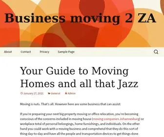 2ZA.co.za(Business moving 2 ZA) Screenshot