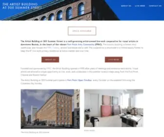 300Summer.org(The Artist Building at 300 Summer Street) Screenshot
