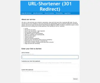 301.link(URL-Shortener (301 Redirect)) Screenshot