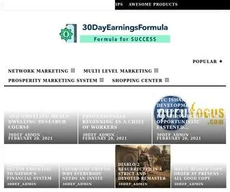 30Dayearningsformula.com(Passive Income Success Formula) Screenshot