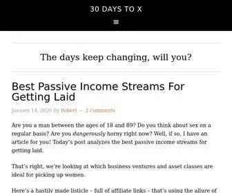 30Daystox.com(30 Days To X) Screenshot