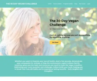 30Dayveganchallenge.com(The 30) Screenshot