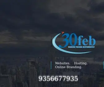 30Feb.com(Web Designers India) Screenshot