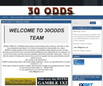 30ODDS.com Screenshot