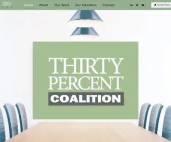 30Percentcoalition.org(Thirty Percent Coalition) Screenshot